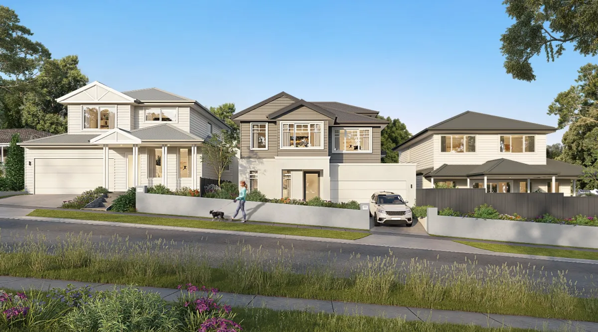 Street-level exterior render of the Jesmond Road development