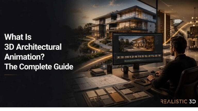 Architectural animation illustrating approved design and evolving construction project changes.