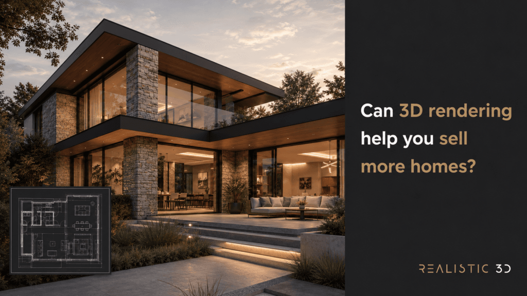 Can residential architectural rendering help market new-build homes?