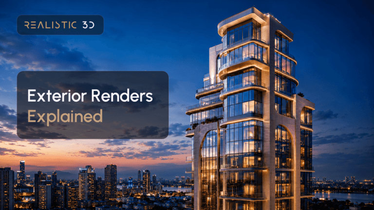 3D exterior rendering services explained for beginners